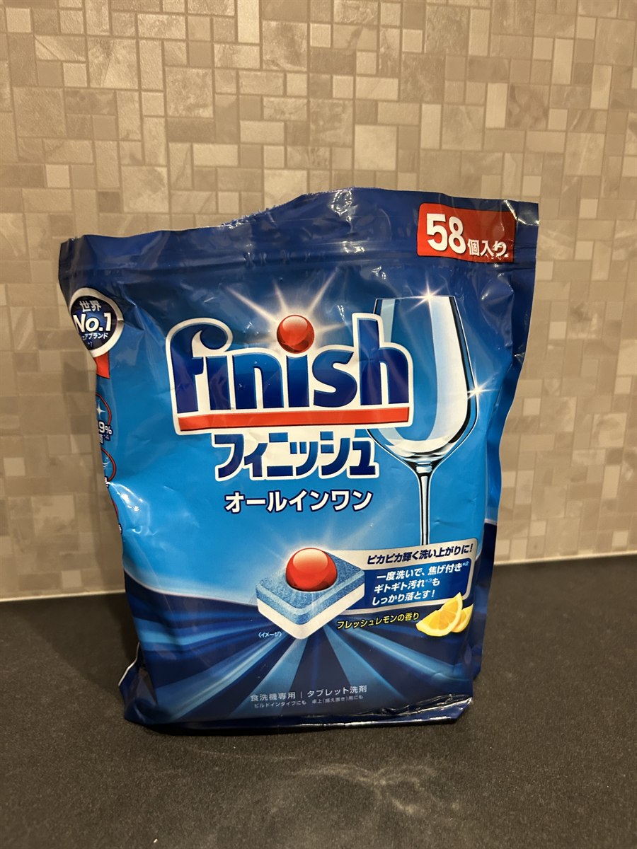 食洗機用のタブレット洗剤フィニッシュ オールインワン58個入り